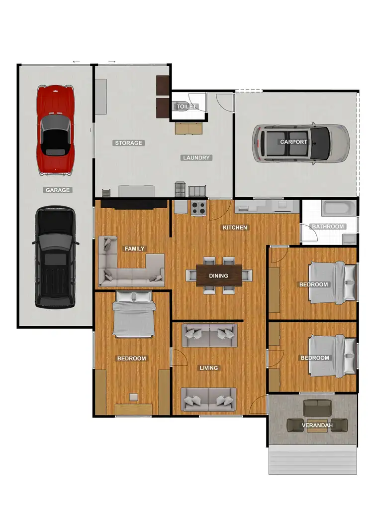 Floorplan of Homely house listing, 27 Hunter Street, Brassall QLD 4305