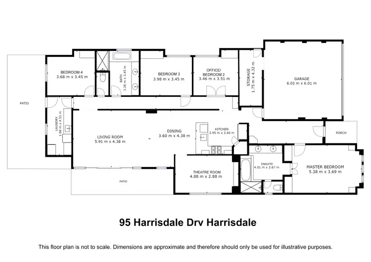 Floorplan of Homely house listing, 95 Harrisdale Drive, Harrisdale WA 6112