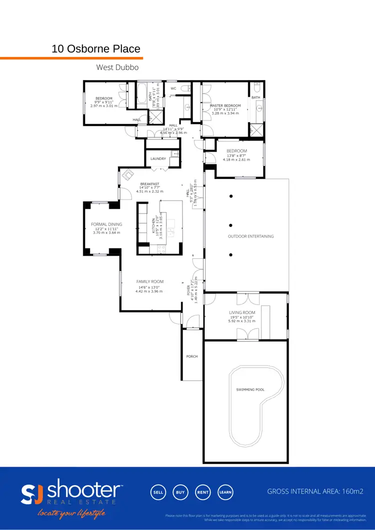 Floorplan of Homely house listing, 10 Osborne Place, Dubbo NSW 2830