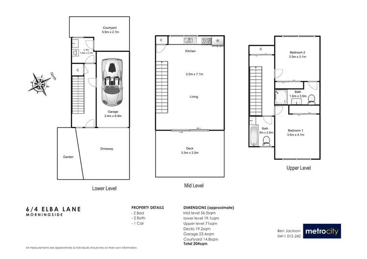 Floorplan of Homely townhouse listing, 6/4 Elba Lane, Morningside QLD 4170