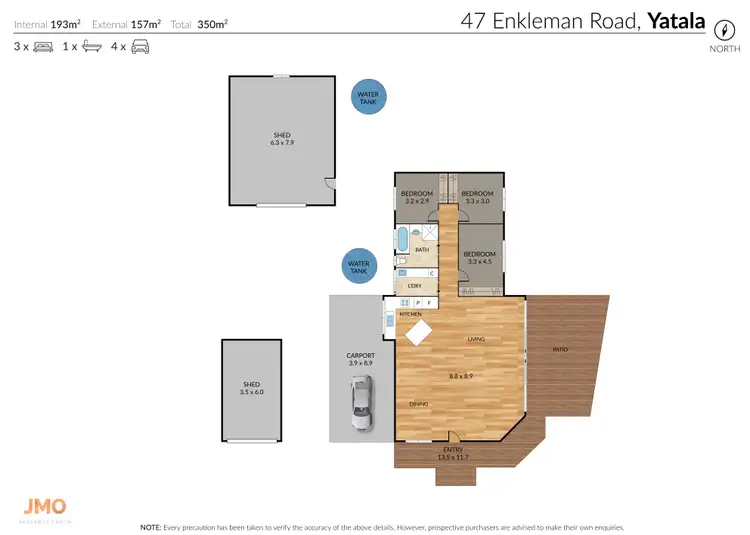 Floorplan of Homely rural property listing, 47-49 Enkleman Road, Yatala QLD 4207