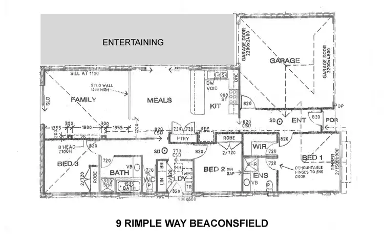 Floorplan of Homely house listing, 9 Rimple Way, Beaconsfield VIC 3807