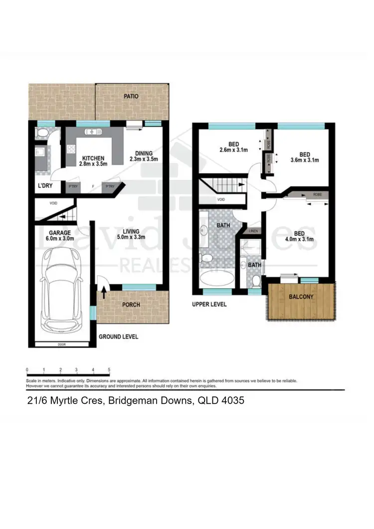 Floorplan of Homely townhouse listing, 21/6 Myrtle Crescent, Bridgeman Downs QLD 4035