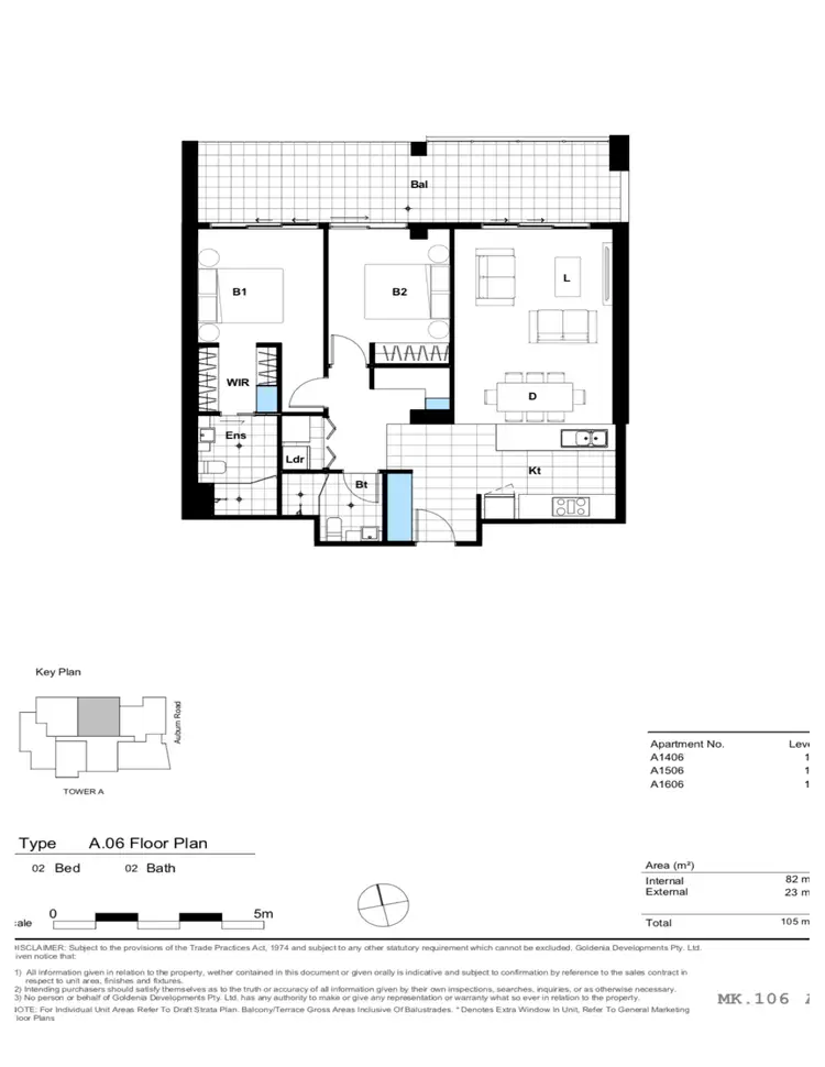 Floorplan of Homely apartment listing, 1406/93-105 Auburn Road, Auburn NSW 2144