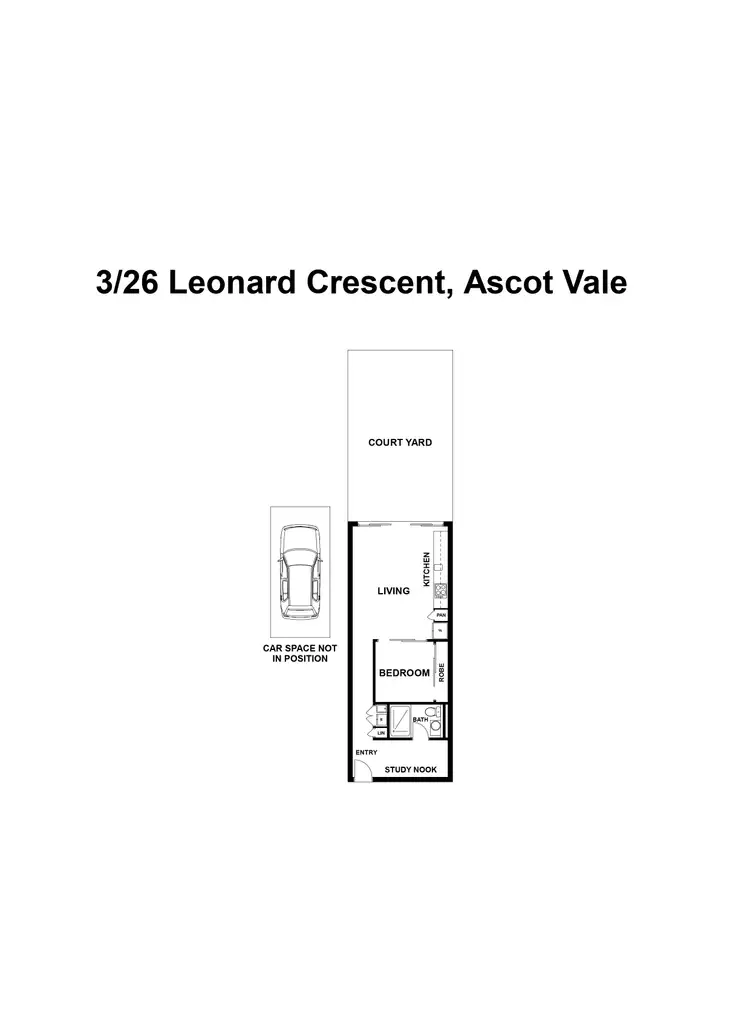 Floorplan of Homely apartment listing, 3/26 Leonard Crescent, Ascot Vale VIC 3032