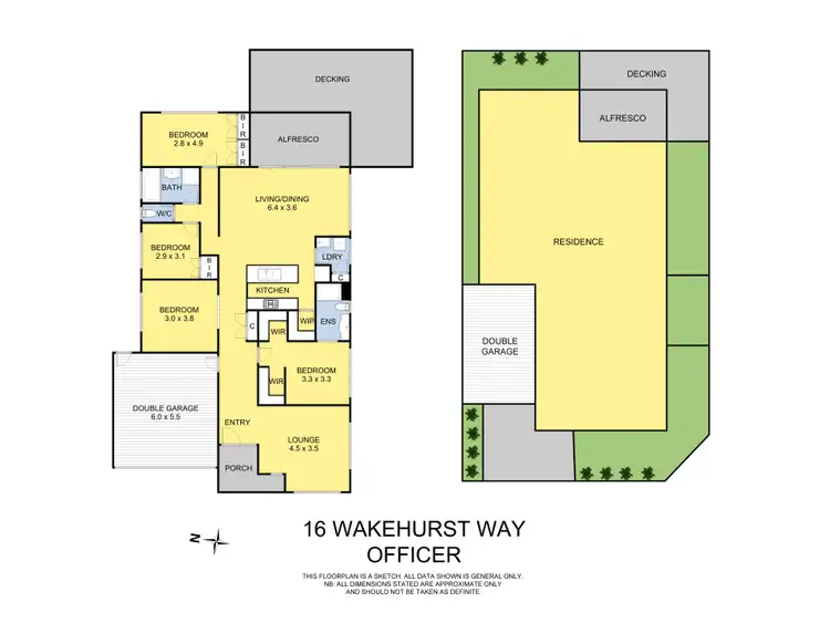 Floorplan of Homely house listing, 16 Wakehurst Way, Officer VIC 3809
