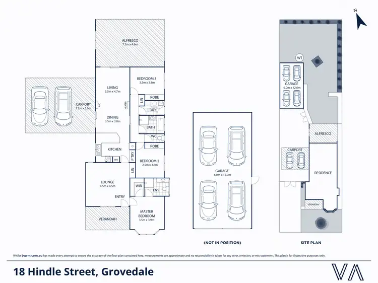 Floorplan of Homely house listing, 18 Hindle Street, Grovedale VIC 3216