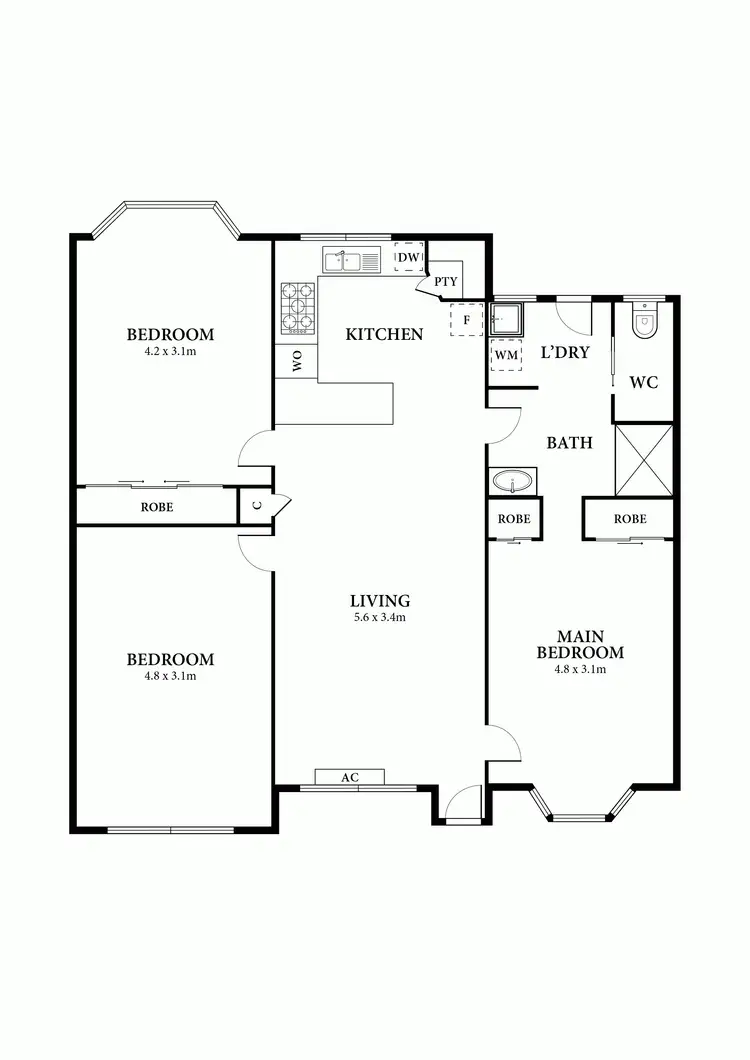Floorplan of Homely retirement listing, Address available on request