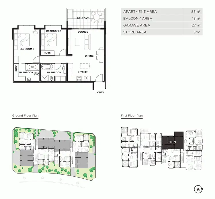 Floorplan of Homely apartment listing, Apt10/30B Ducal Parkway, Mernda VIC 3754