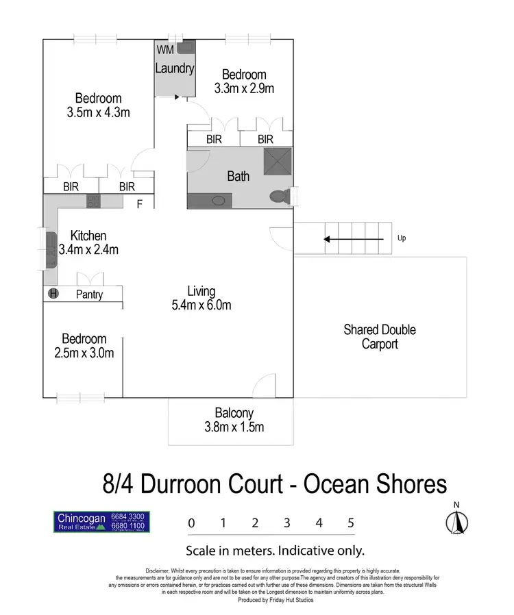 Floorplan of Homely unit listing, 8/4 Durroon Court, Ocean Shores NSW 2483