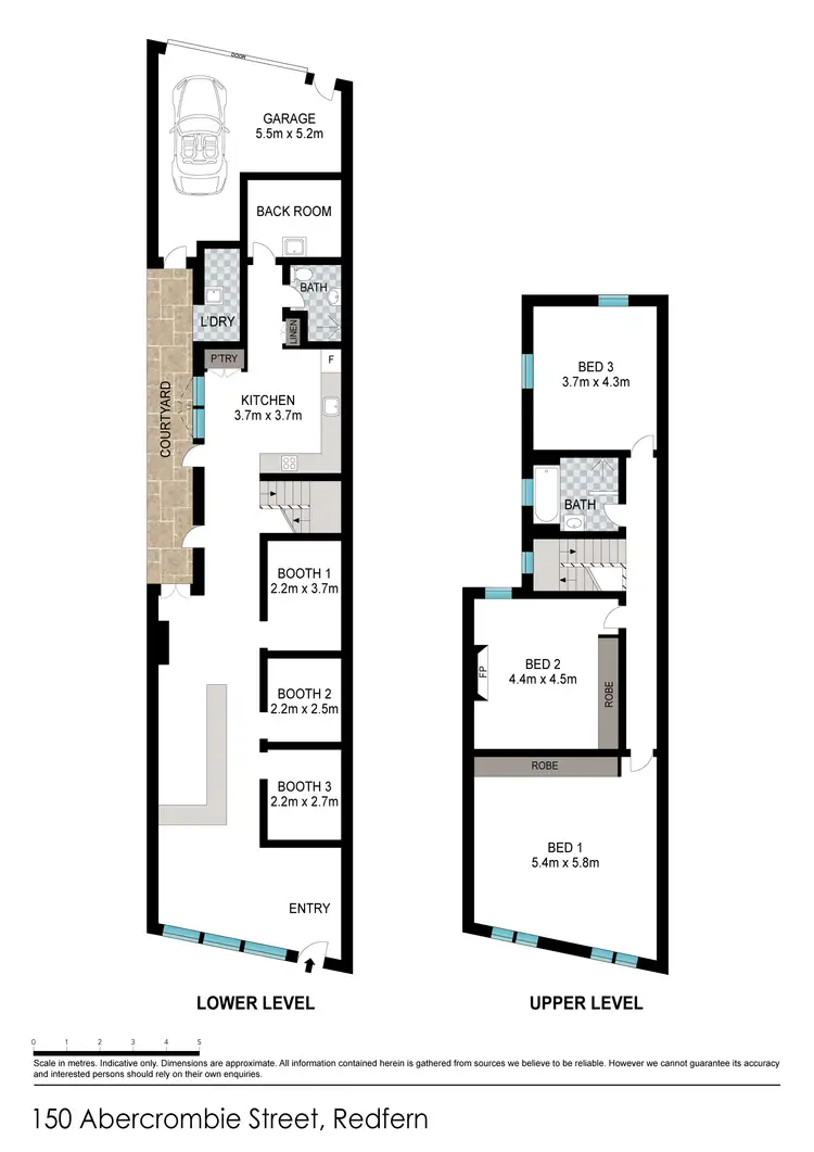 Floorplan of Homely terrace listing, 150 Abercrombie Street, Redfern NSW 2016