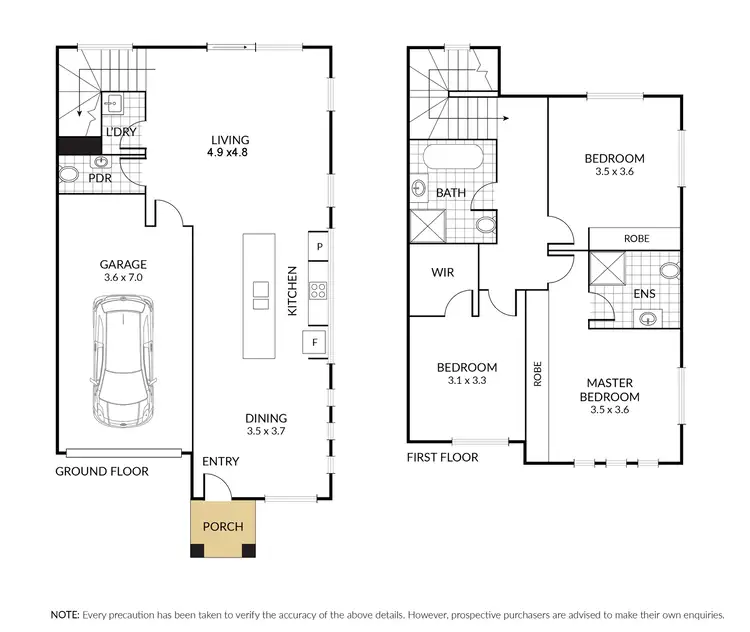 Floorplan of Homely townhouse listing, 17 Poa court, Keysborough VIC 3173