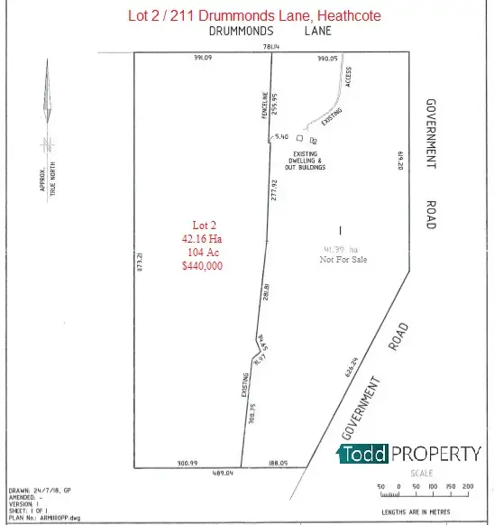 Floorplan of Homely rural property listing, LOT 2/211 Drummond Lane, Heathcote VIC 3523