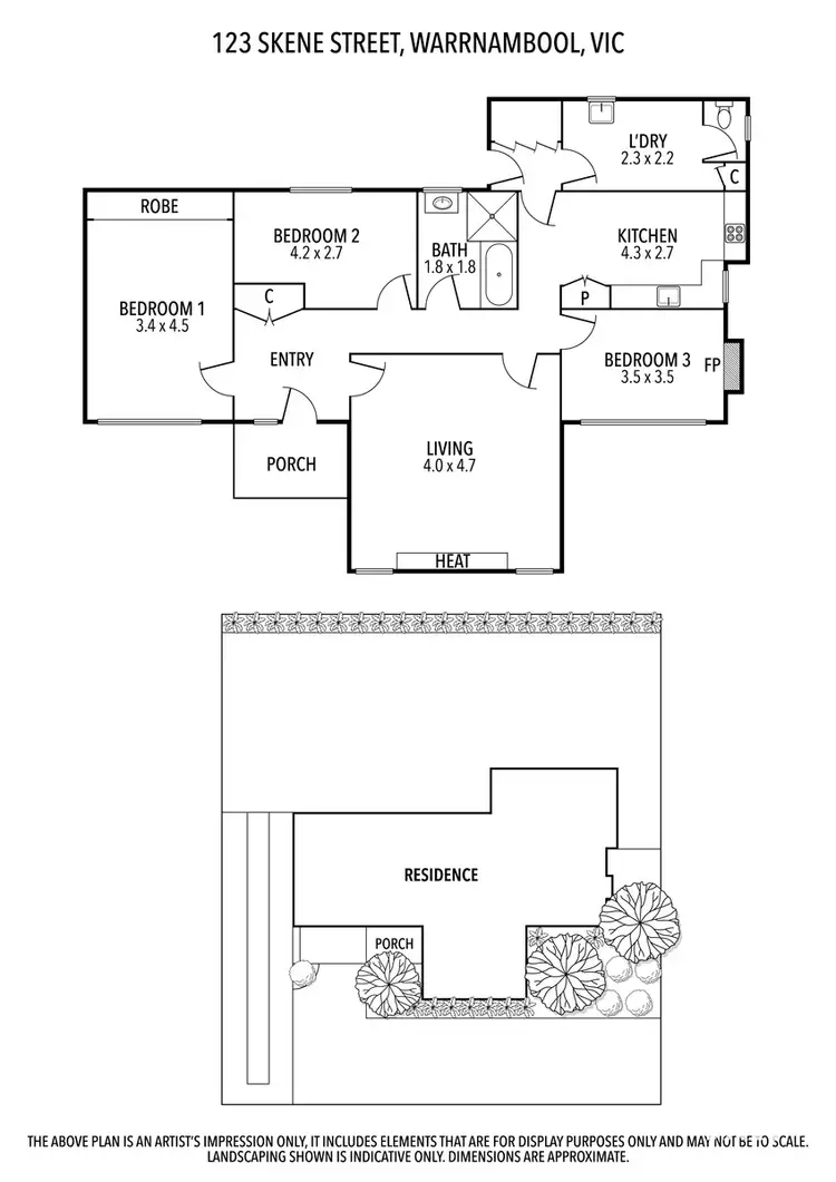 Floorplan of Homely house listing, 123 Skene Street, Warrnambool VIC 3280