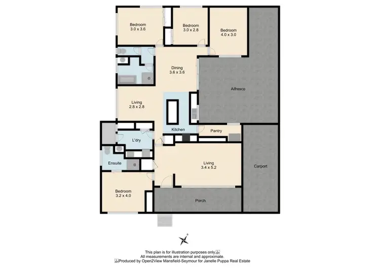 Floorplan of Homely house listing, 1 WEBB AVENUE, Seymour VIC 3660