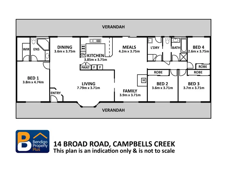 Floorplan of Homely house listing, 14 Broad Road, Campbells Creek VIC 3451