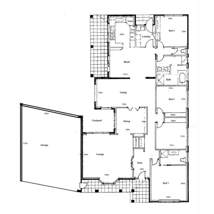 Floorplan of Homely house listing, 43 HULME DRIVE, Wangaratta VIC 3677