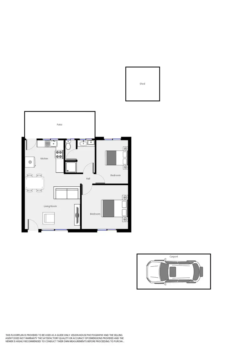 Floorplan of Homely unit listing, 4/145 MAGNOLIA AVENUE, Mildura VIC 3500