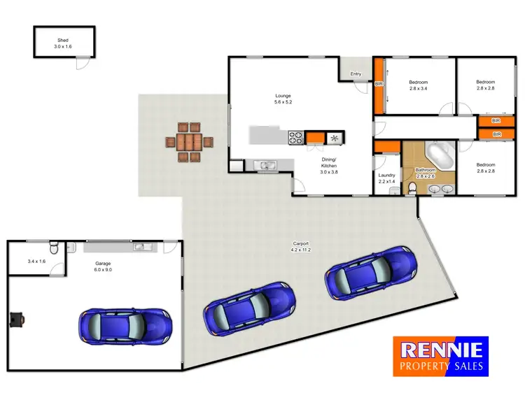 Floorplan of Homely house listing, 10 Maple Crescent, Churchill VIC 3842