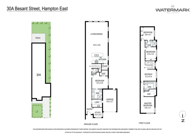 Floorplan of Homely townhouse listing, 30A Besant Street, Hampton East VIC 3188