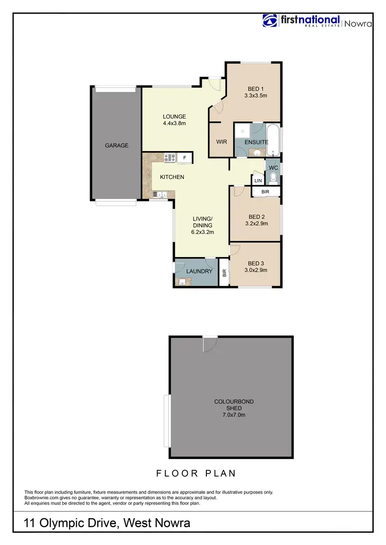 Floorplan of Homely house listing, 11 Olympic Drive, West Nowra NSW 2541
