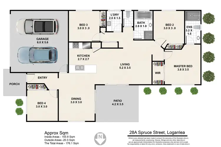 Floorplan of Homely house listing, 28A Spruce Street, Loganlea QLD 4131