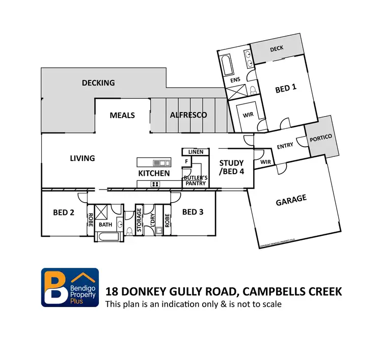 Floorplan of Homely land listing, 18 Donkey Gully Road, Campbells Creek VIC 3451