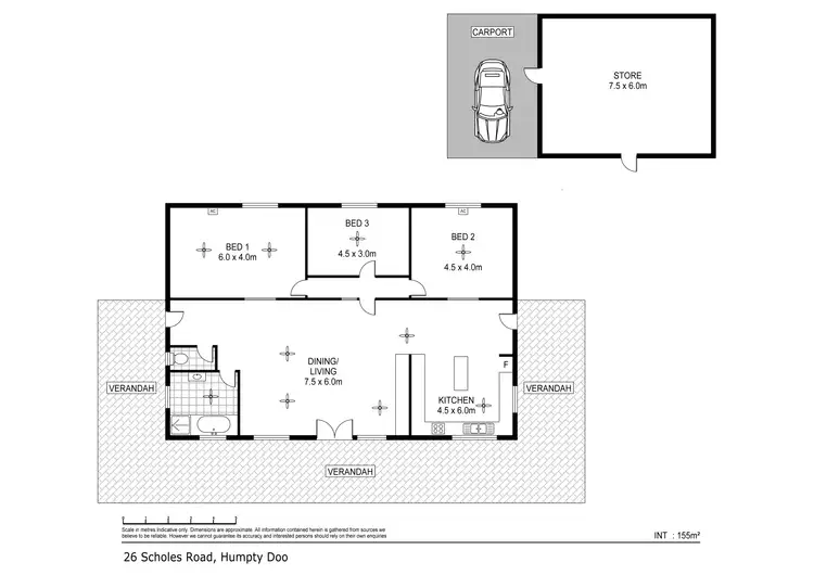 Floorplan of Homely house listing, 26 Scholes Road, Humpty Doo NT 836