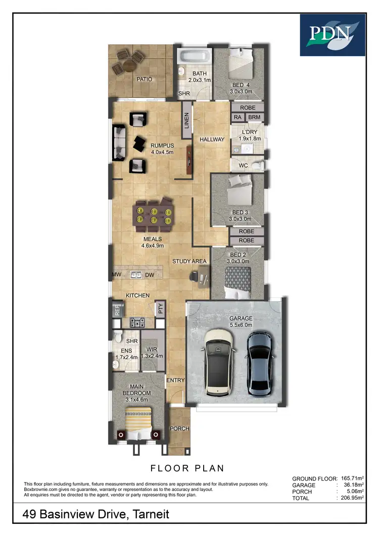 Floorplan of Homely house listing, 49 Basinview Drive, Tarneit VIC 3029