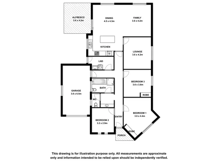 Floorplan of Homely unit listing, 2/14 Bailey Street, Mount Gambier SA 5290