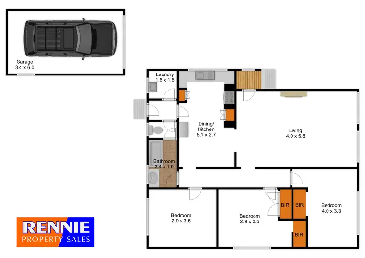 Floorplan of Homely house listing, 48 Porter Street, Morwell VIC 3840