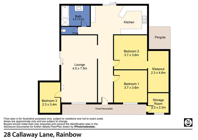 Floorplan of Homely house listing, 28 Callaway Lane, Rainbow VIC 3424