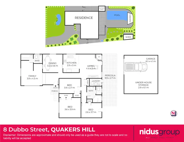 Floorplan of Homely house listing, 8 Dubbo Street, Quakers Hill NSW 2763
