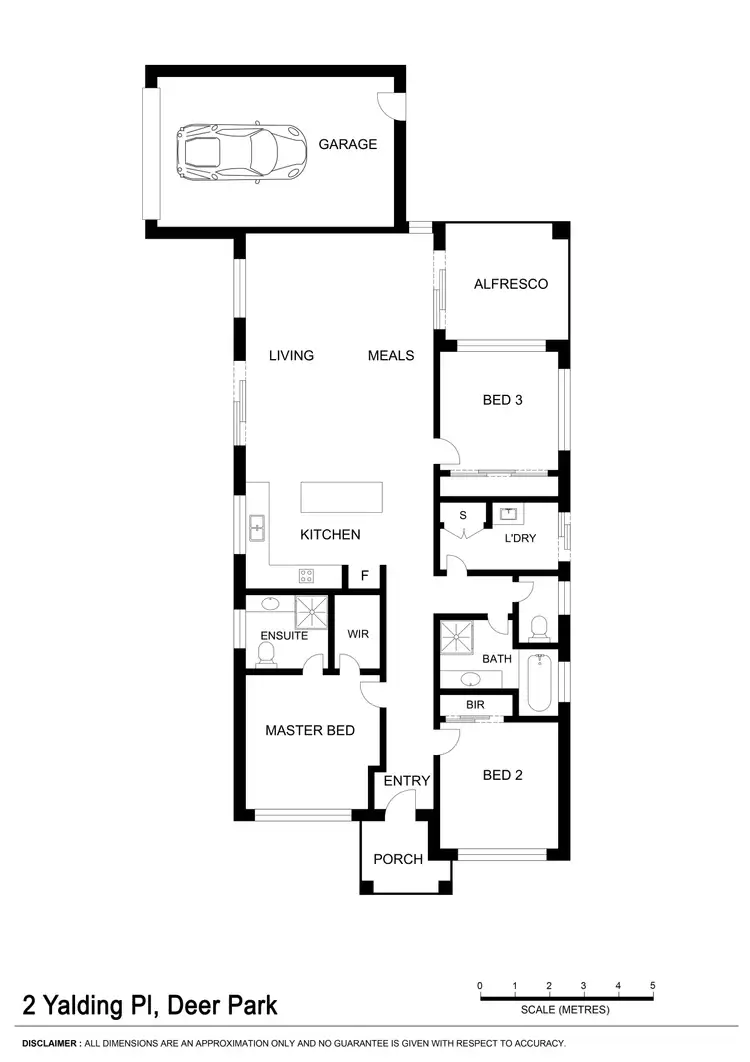 Floorplan of Homely house listing, 2 Yalding Place, Deer Park VIC 3023