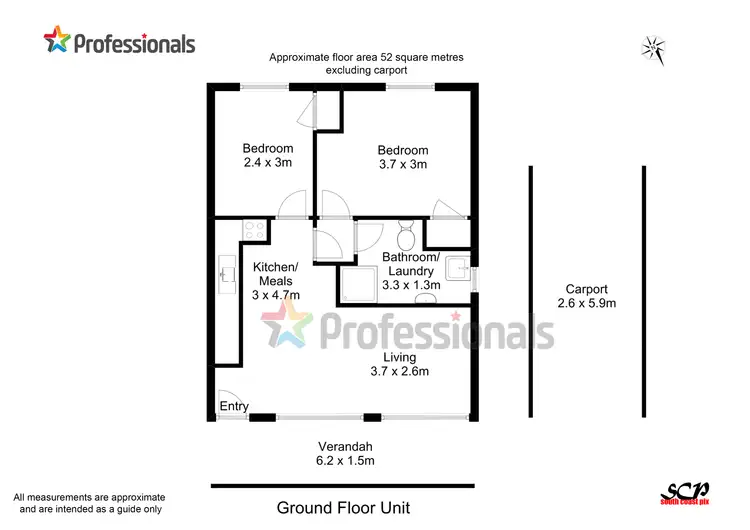 Floorplan of Homely unit listing, 8/54 Beach Road, Batemans Bay NSW 2536