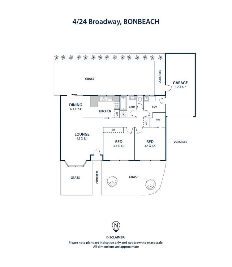 Floorplan of Homely unit listing, 4/24 Broadway, Bonbeach VIC 3196