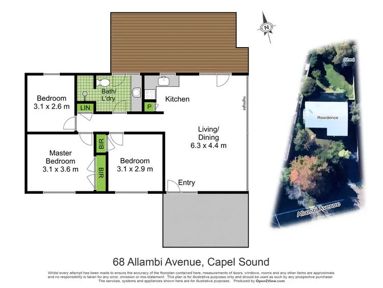 Floorplan of Homely house listing, 68 Allambi Avenue, Capel Sound VIC 3940