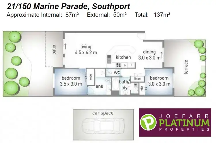 Floorplan of Homely apartment listing, 21/150 MARINE PARADE, Southport QLD 4215