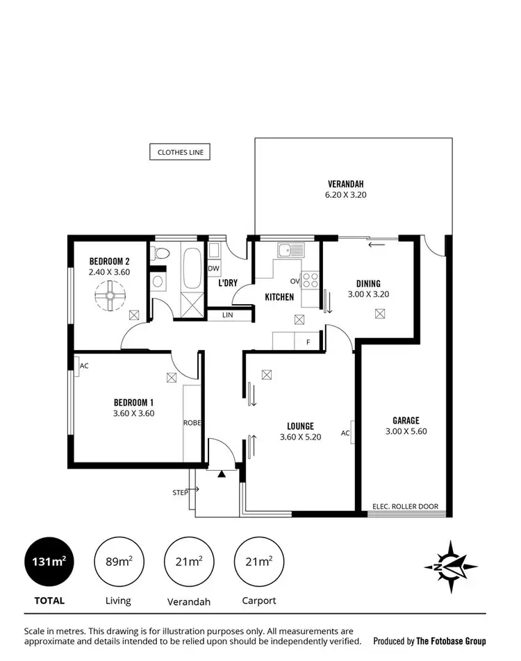Floorplan of Homely unit listing, 1/18 Water Street, Kensington Park SA 5068