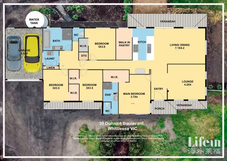 Floorplan of Homely house listing, 39 Dunnart Boulevard, Whittlesea VIC 3757
