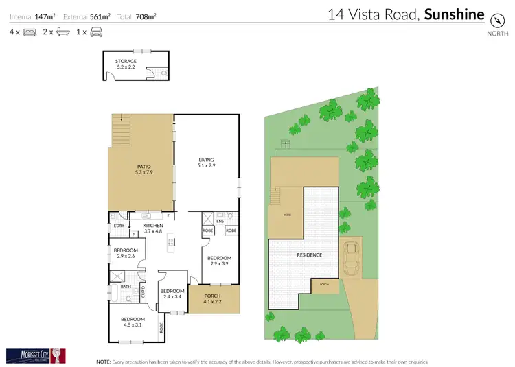 Floorplan of Homely house listing, 14 Vista Road, Sunshine NSW 2264