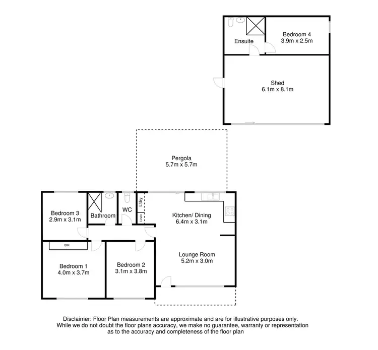 Floorplan of Homely house listing, 70 Railway Terrace, Beachport SA 5280