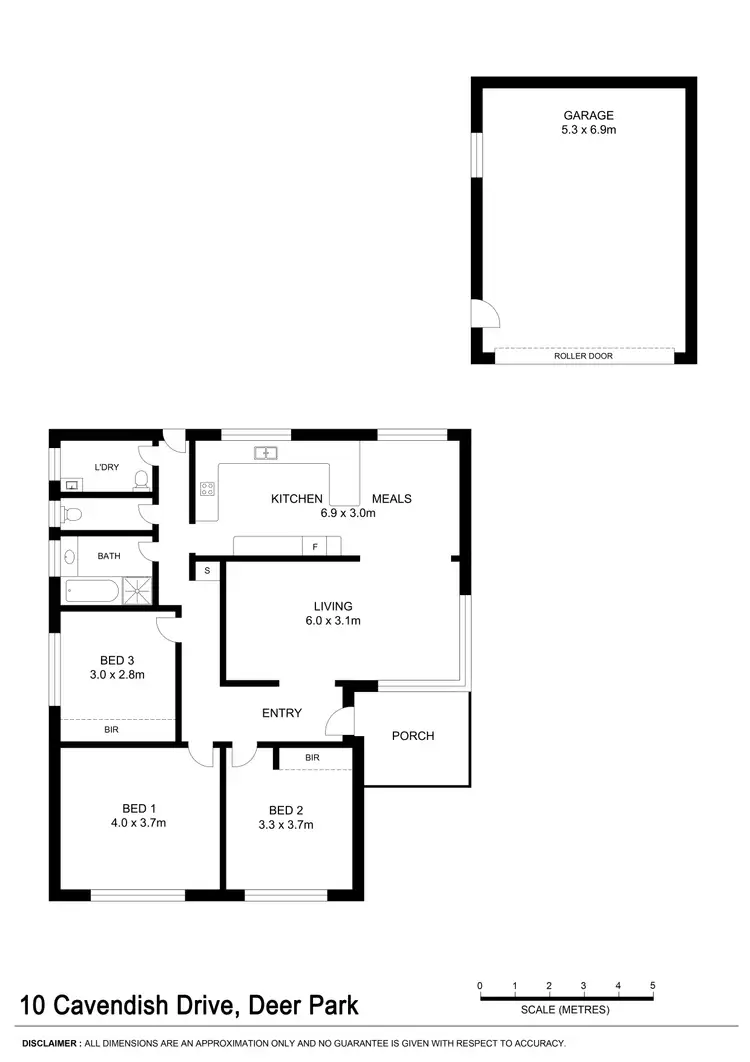Floorplan of Homely house listing, 10 Cavendish Drive, Deer Park VIC 3023
