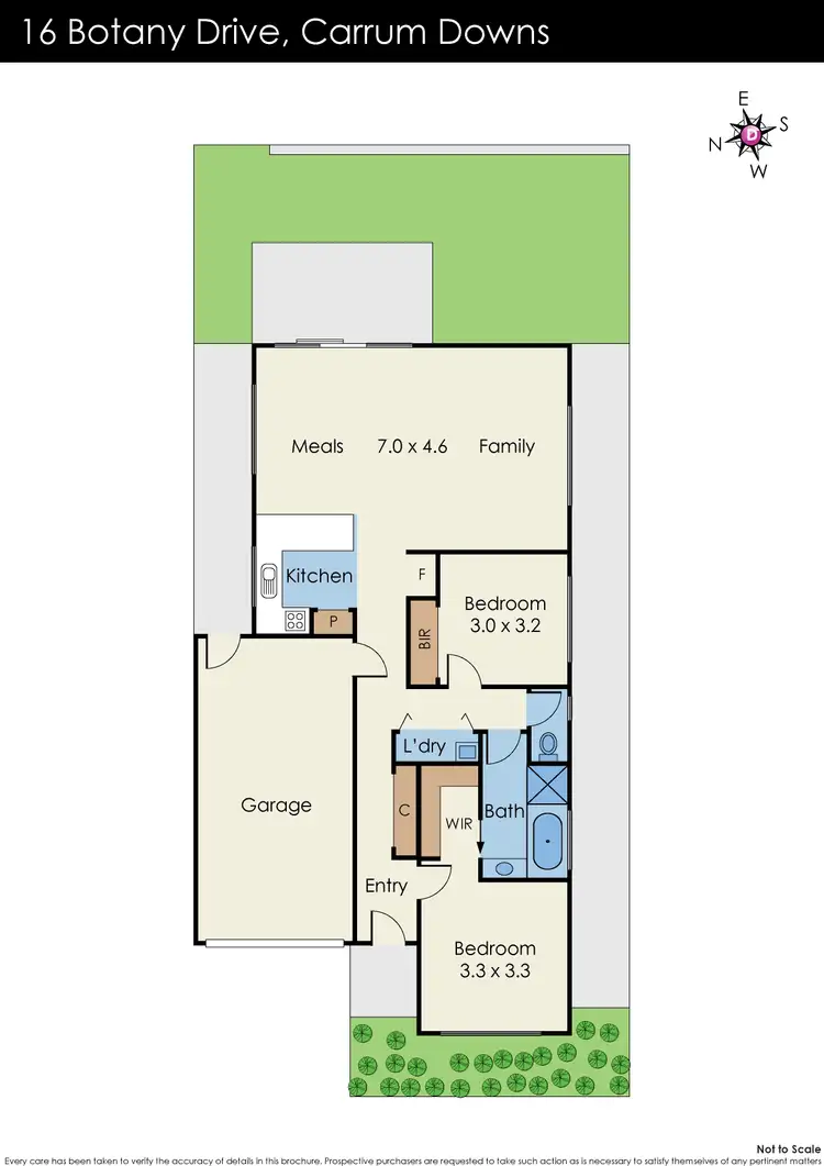 Floorplan of Homely house listing, 16 Botany Drive, Carrum Downs VIC 3201