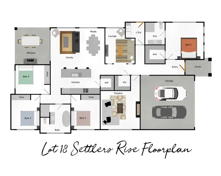 Floorplan of Homely house listing, Lot 18 Settlers Rise, Tahmoor NSW 2573