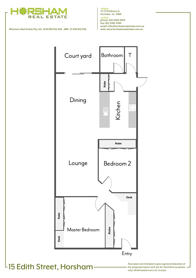 Floorplan of Homely unit listing, 15 Edith Street, Horsham VIC 3400