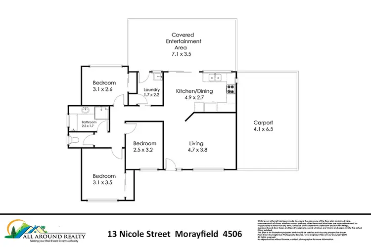 Floorplan of Homely house listing, 13 Nicole Street, Morayfield QLD 4506