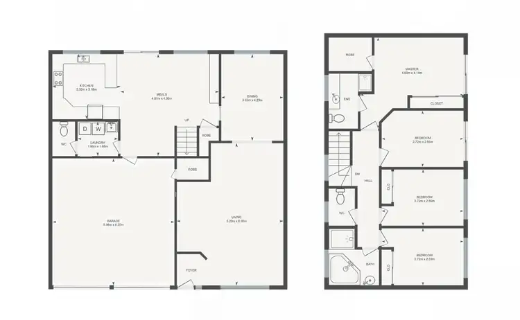 Floorplan of Homely townhouse listing, 2/121 Crisp Circuit, Bruce ACT 2617