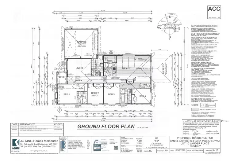 Floorplan of Homely house listing, 6 Lauder Place, Romsey VIC 3434