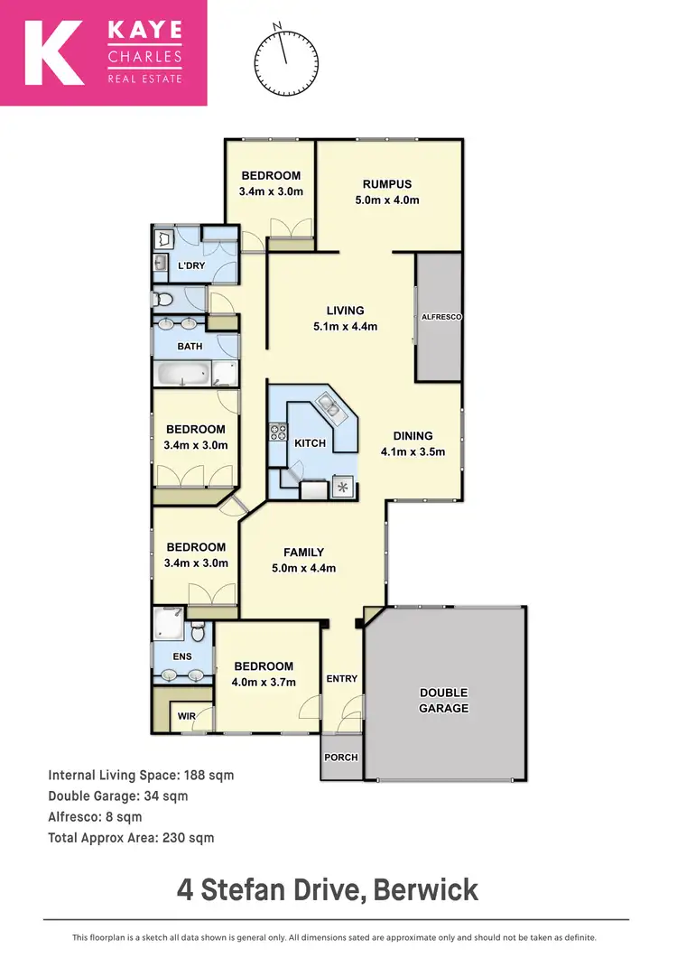 Floorplan of Homely house listing, 4 Stefan Drive, Berwick VIC 3806
